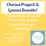 End of the Year Choir Activities - Games and Projects BUNDLE