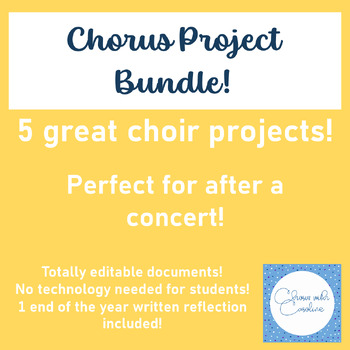 Preview of End of the Year Choir Project BUNDLE!