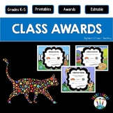 Editable Cat and Dog Pets Themed End of the Year Class Awa