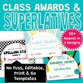 End of the Year Class Awards Superlatives in 3 Designs - E