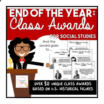 Preview of Distant Learning: End of the Year Class Awards for Social Studies
