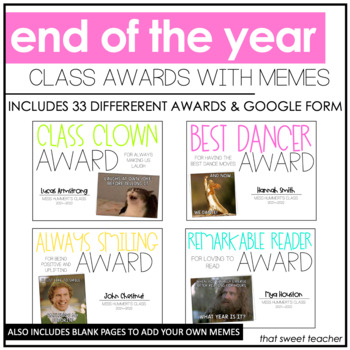 Preview of End of the Year Class Meme Awards