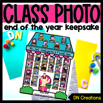 Preview of End of the Year Class Photo l Class Picture Template l End of the Year Keepsake