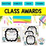 End of the Year Classroom Awards | Character Trait Class A