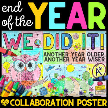 Preview of End of the Year Collaborative Poster Activity | Poster Craft Writing Reflection