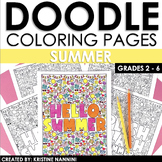 End of the Year Doodle Coloring | Summer Coloring Pages La