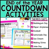 End of the Year Countdown Activities with Math & Reading