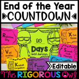 End of the Year Countdown to Summer - ABC Countdown Activi