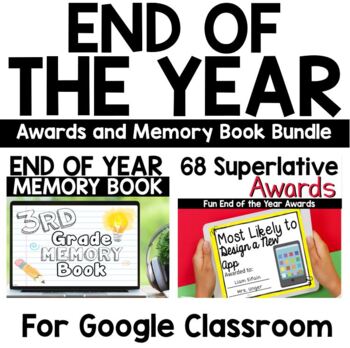Preview of End of the Year DIGITAL Awards and Memory Book for Google Classroom