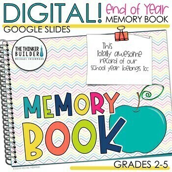 Preview of End of the Year DIGITAL Memory Book (Google Slides)