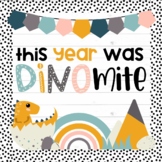 End of the Year Decoration for Board or Door Kit - Dinomite Year