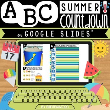 Preview of End of the Year Digital ABC Countdown on Google Slides