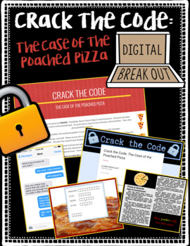 Preview of Back to School Digital Crack the Code: Case of the Poached Pizza