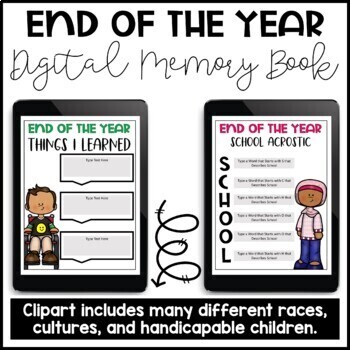 Preview of End of the Year Digital Memory Book