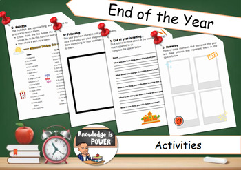 Preview of End of the Year | Digital Memory Book | English + Spanish