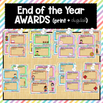 End of the Year Awards by Alison in Upper Elementary | TPT