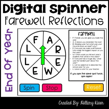 Preview of End of the Year Digital Spinner