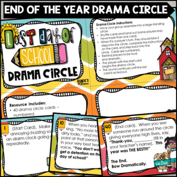 Preview of End of the Year Drama Circle Activity