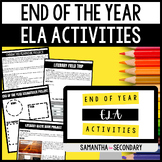 End of the Year ELA Activities Review Bundle
