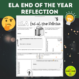 End of the Year ELA Reflection Activity for Secondary Students