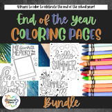 End of the Year EOY Coloring Page Bundle!
