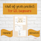 End of the Year ESL Activity Packet: survey, one pager, me