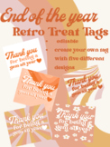 End of the Year Editable Treat Tags