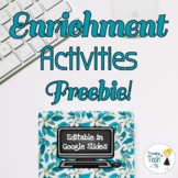 End of the Year Enrichment Activities FREEBIE - Editable i