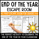 End of the Year Summer Escape Room | A NO PREP End of the 