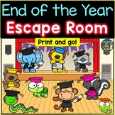 End of the Year Escape Room Breakout Activity Kindergarten