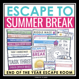 End of the Year Escape Room - Escape to Summer Break Break