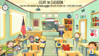 Preview of End of the Year Escape Room - Summer Vacation Escape Activity feat. GoogleSlides