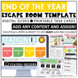 End of the Year Escape Room Template - Digital Slides - Pr