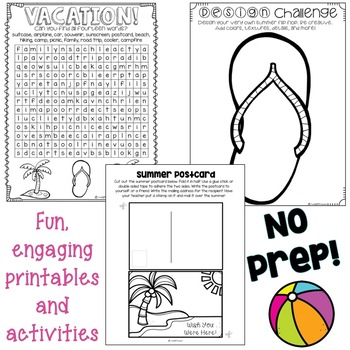 End of the Year Activities and Printables by TheHappyTeacher