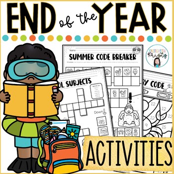 Preview of End of the Year FUN Activities for 1st-2nd Grade