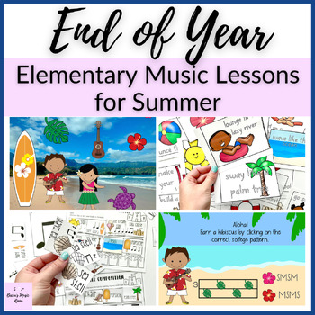 Preview of End of the Year Favorites for Elementary Music Class Summer BUNDLE