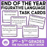 End of the Year Figurative Language Task Cards Idioms Simi