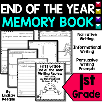 Preview of End of the Year Memory Book for 1st Grade Writing Review
