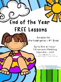 End of the Year Free Lessons By The Best of Teacher Entrep