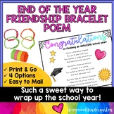 End of the Year Friendship Bracelet Poem | a simple, sweet gift | easy to mail