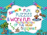 End of the Year Fun: 15 Summer Puzzles to Keep Kids Engage