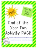 End of the Year Fun Activity Pack