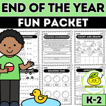 Preview of End of the Year Fun Busy Work Packet for 1st grade Morning Worksheets