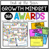 168 End of the Year GROWTH MINDSET Awards {EDITABLE}