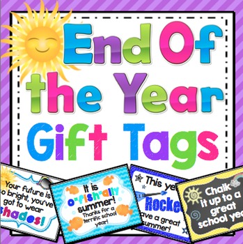 Preview of End of the Year Gift Tag FREEBIE