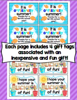 End of the Year Gift Tag FREEBIE by Math Mojo | TPT