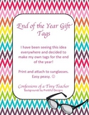 End of the Year Gift Tags - I'm so BRIGHT, I need shades