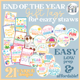 End of the Year Gift Tags for Crazy Straws | Student Gift Tags