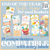 End of the Year Gift Tags for Sand Buckets | Student Gift Tags