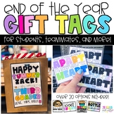 End of the Year Gift Tags for Students